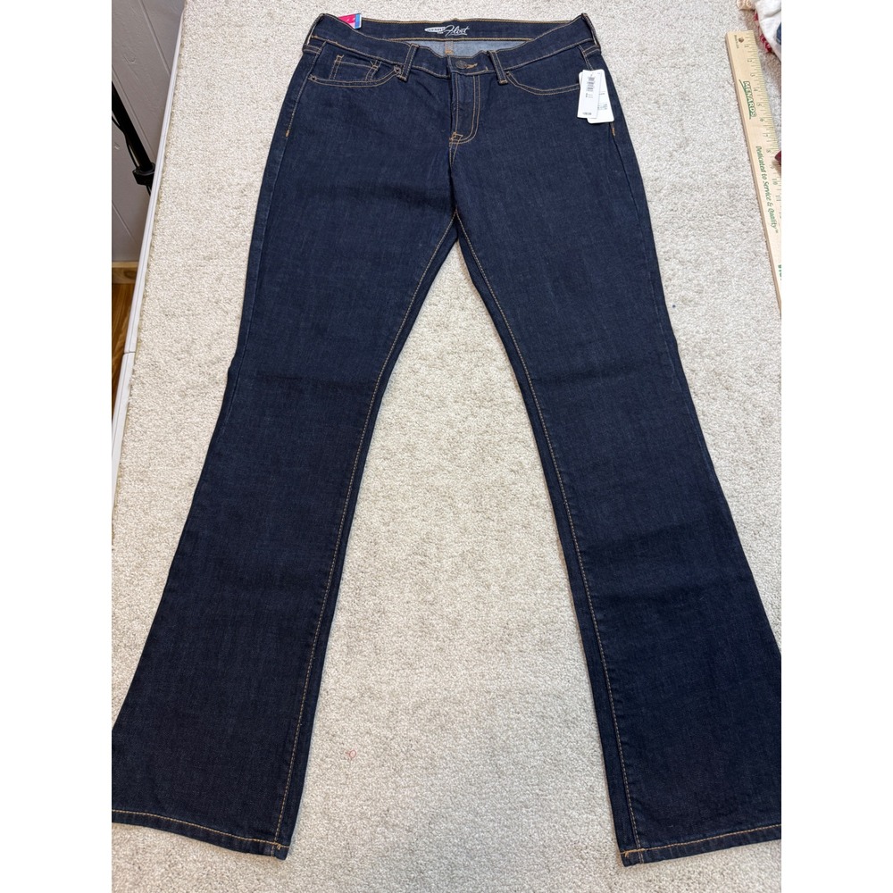 Old Navy The Flirt Boot-Cut Jeans Womens 8 Regular Dark Wash Indigo Denim NWT